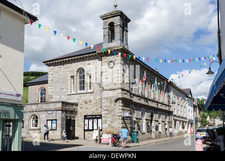 Ashburton Town Hall which was built in 1850 by Lord Clinton Stock Photo