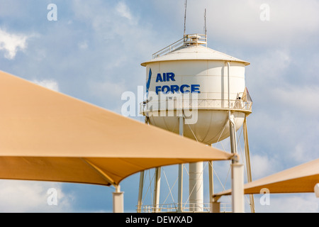 Water tower at Lackland Air Force Base In San Antonio, Texas Stock Photo