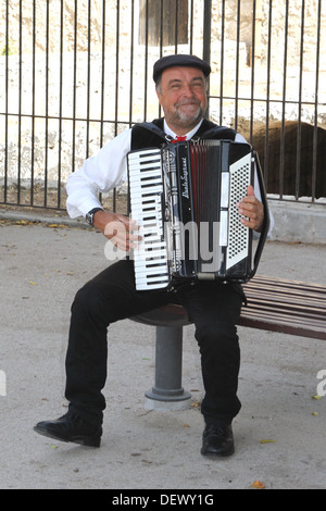 Accordion player on the island of Sicily