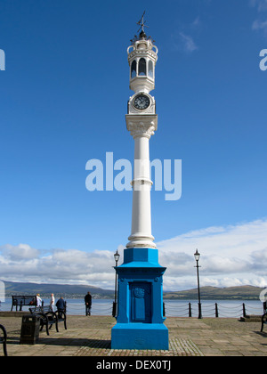 Clock tower on Custom House Quay Greenock, Inverclyde District, Strathclyde Region, Scotland Stock Photo