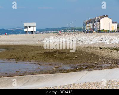 Sea front and beach at Morecambe Lancashire England UK Europe Stock Photo