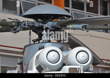 principal rotor Cougar EADS Eurocopter airbus helicopters, Open day ' family day '  at the production site at Marignane, France. Stock Photo