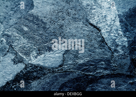 Closeup of blue tone slate floor Stock Photo