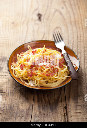 spaghetti carbonara Stock Photo