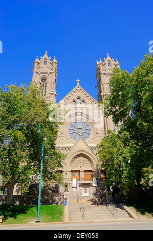 Cathedral of the Madeleine, Salt Lake City, Utah, USA, PublicGround Stock Photo