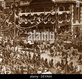 London Queen Victoria's Diamond Jubilee in 1897 Stock Photo