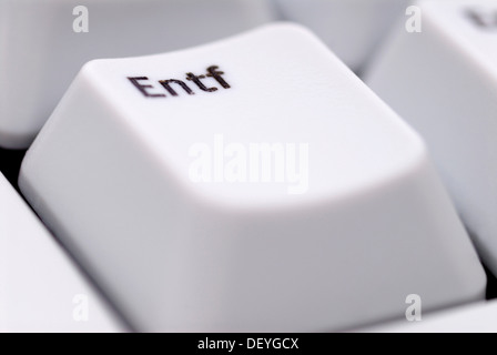 Delete key on a computer keyboard Stock Photo