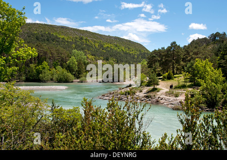 Grand Canyon Gorge du Verdon River France Provence North Rim Stock Photo