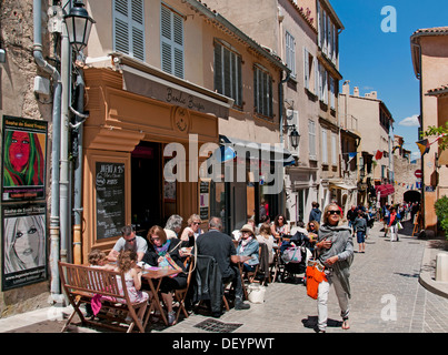 France Saint St Tropez Old Harbour Port French Riviera Stock Photo