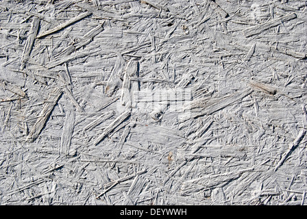 Painted particle board, pressed coarse chips, fibers, building materials Stock Photo