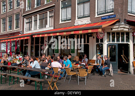 Cafe Fonteyn Nieuwmarkt Amsterdam bar pub Netherlands ( red light district ) Stock Photo