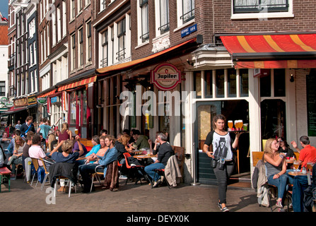 Cafe Fonteyn Nieuwmarkt Amsterdam bar pub Netherlands  ( red light district Stock Photo