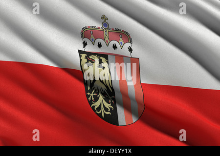 Flag of Upper Austria Stock Photo