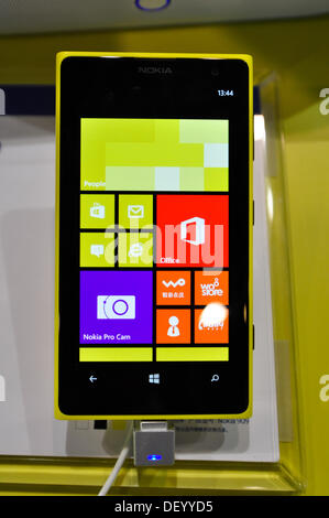 Beijing, China - 25 September, 2013, PT/ EXPO COMM China 2013, one of the largest and influential ICT and electronics science and technology exhibitions in Asia. Nokia Lumia 1020 Credit:  momo leif/Ģ����ý Live News Stock Photo
