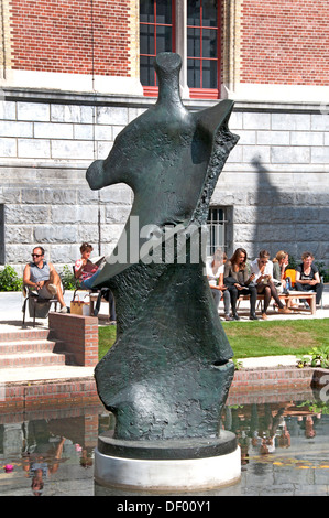 Large Standing Figure Knife Edge 1976 Henry Spencer Moore 1898–1986  English sculptor England Rijksmuseum Amsterdam Netherlands Stock Photo