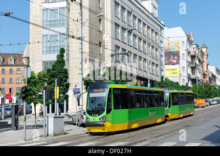 Tram, Poznán, Poland, Europe Stock Photo