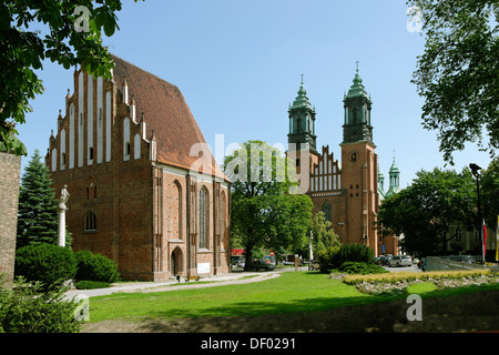 Cathedral of Saints Peter and Paul and St. Mary's Collegiate Church, Poznán, Poland, Europe Stock Photo