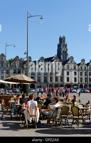 Place des Heros square, Arras, Pas-de-Calais, France, Europe Stock Photo