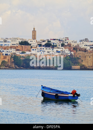 View of the old medina in Rabat and Bouregreg River, Morocco, Africa Stock Photo