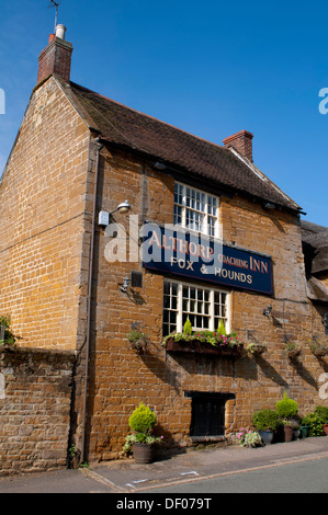 Fox and Hounds, Althorp Coaching Inn, Great Brington, Northamptonshire, England, UK Stock Photo