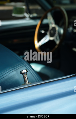 Close-up of 1968 Ford Mustang Fastback 302, 235 KM Stock Photo