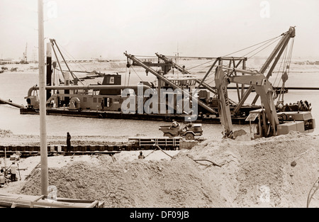 Dubai UAE Construction 1977 Stock Photo
