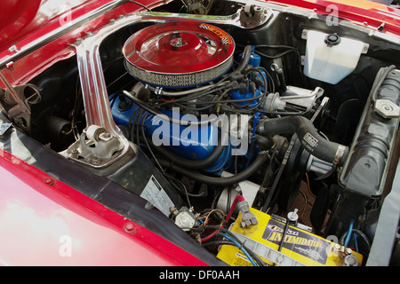 V8 engine of 1967 Ford Mustang convertible Stock Photo