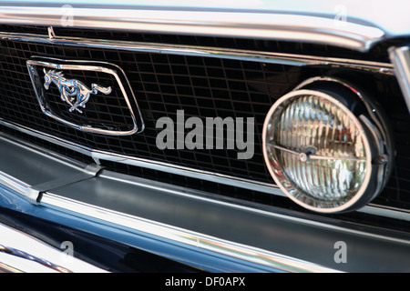 Close-up of 1968 Ford Mustang Fastback 302, 235 KM Stock Photo