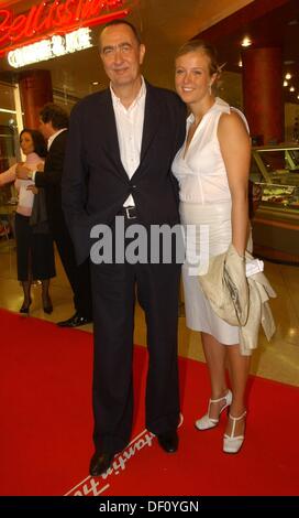 Bernd Eichinger and his daughter Nina Eichinger at the premiere of 'Downfall' in Munich. Stock Photo