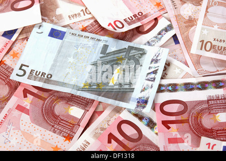 Berlin, Germany, various Euro bills Stock Photo