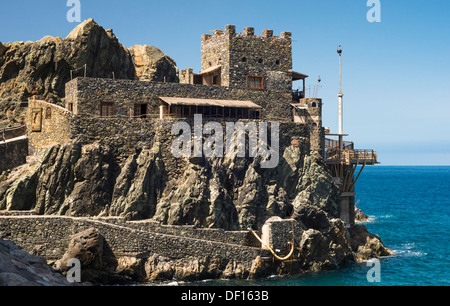 El Castillo, Playa de Vallehermoso, La Gomera, Canary Islands Stock Photo