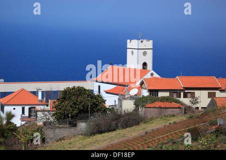 Ponta do Pargo on the west coast, Igreja de São Pedro, Madeira Stock Photo