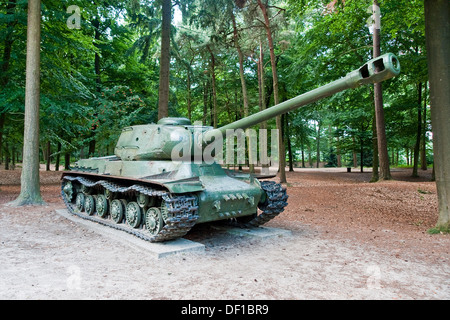 WWII Soviet T-34-85 tank preserved at the Overloon War Museum