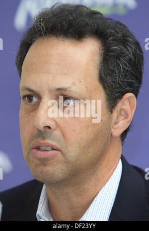 Watford, Hertfordshire, UK. 25th Sep, 2013. President Mark Wilf of the Minnesota Vikings - here for Sunday's NFL International Series Game 7 vs Pittsburgh Steelers at Wembley Stadium - at a Press Conference at the Grove Hotel, Watford, Hertfordshire, England - September 25th 2013 Photo by Keith Mayhew © KEITH MAYHEW/Alamy Live News Stock Photo