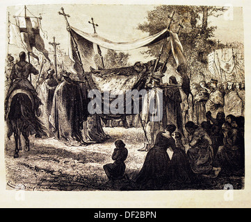 Death of King Louis IX - Stock Image - C018/5847 - Science Photo Library