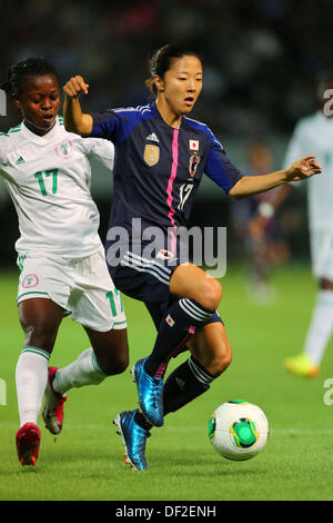 Chiba, Japan. 26th Sep, 2013. Yuki Ogimi (JPN), September 26, 2016 - Football / Soccer : International friendly match between Japan 2-0 Nigeria at Fukuda Denshi Arena, Chiba, Japan. Credit:  Daiju Kitamura/AFLO SPORT/Alamy Live News Stock Photo