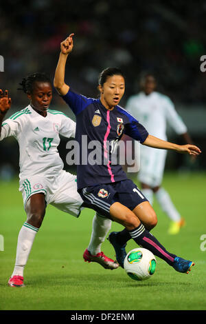 Chiba, Japan. 26th Sep, 2013. Yuki Ogimi (JPN), September 26, 2016 - Football / Soccer : International friendly match between Japan 2-0 Nigeria at Fukuda Denshi Arena, Chiba, Japan. Credit:  Daiju Kitamura/AFLO SPORT/Alamy Live News Stock Photo