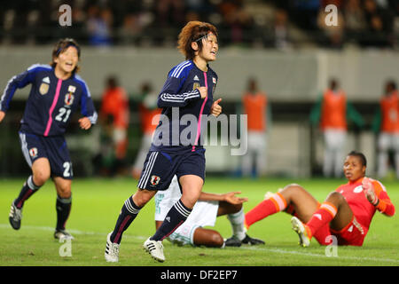 Chiba, Japan. 26th Sep, 2013. Mizuho Sakaguchi (JPN), September 26, 2016 - Football / Soccer : International friendly match between Japan 2-0 Nigeria at Fukuda Denshi Arena, Chiba, Japan. Credit:  Daiju Kitamura/AFLO SPORT/Alamy Live News Stock Photo