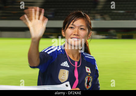 Chiba, Japan. 26th Sep, 2013. Nahomi Kawasumi (JPN), September 26, 2016 - Football / Soccer : International friendly match between Japan 2-0 Nigeria at Fukuda Denshi Arena, Chiba, Japan. Credit:  Daiju Kitamura/AFLO SPORT/Alamy Live News Stock Photo