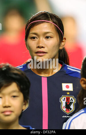 Nahomi Kawasumi (JPN), September 26, 2013 - Football / Soccer : International friendly match between Japan 2-0 Nigeria at Fukuda Denshi Arena, Chiba, Japan. Credit:  Daiju Kitamura/AFLO SPORT/Alamy Live News Stock Photo