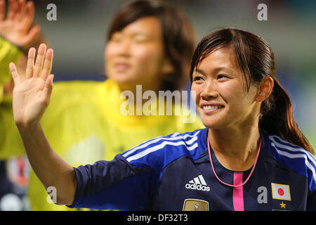 Nahomi Kawasumi (JPN), September 26, 2013 - Football / Soccer : International friendly match between Japan 2-0 Nigeria at Fukuda Denshi Arena, Chiba, Japan. Credit:  Daiju Kitamura/AFLO SPORT/Alamy Live News Stock Photo