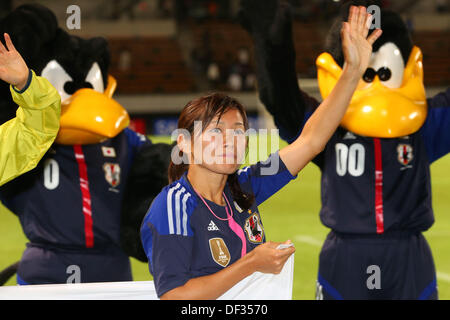 Nahomi Kawasumi (JPN), September 26, 2013 - Football / Soccer : International friendly match between Japan 2-0 Nigeria at Fukuda Denshi Arena, Chiba, Japan. Credit:  Daiju Kitamura/AFLO SPORT/Alamy Live News Stock Photo