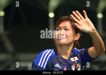 Nahomi Kawasumi (JPN), September 26, 2013 - Football / Soccer : International friendly match between Japan 2-0 Nigeria at Fukuda Denshi Arena, Chiba, Japan. Credit:  Daiju Kitamura/AFLO SPORT/Alamy Live News Stock Photo