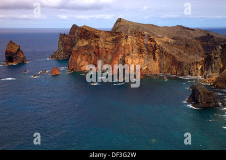 Ponta de Sao Lourenco, at Madeira Island, Portugal Stock Photo