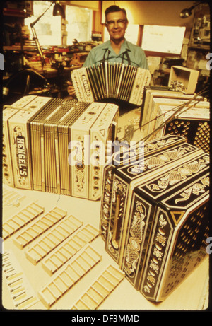 Christy Hengel is one of the few remaining concertina manufacturers in