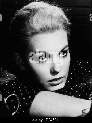 Kim Novak, Portrait, on-set of the Film, 'Vertigo', Alfred J. Hitchcock Productions with Distribution via Paramount Pictures, 1958 Stock Photo