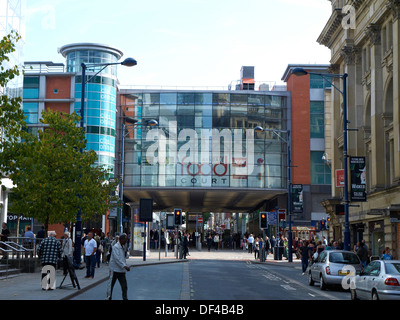 Entrance to Market Street in Manchester UK Stock Photo