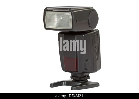 Digital auto flash, isolated on white background, with clipping path Stock Photo