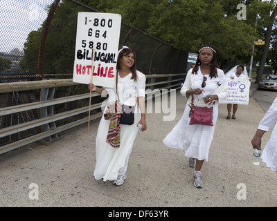 13th Annual Gladys Ricart and Victims of Domestic Violence Memorial Walk, Brides' March, 2013. Stock Photo