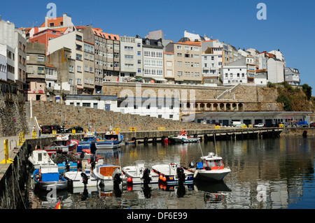 Malpica de Bergantiños, a mariner town in the coast of Galicia. Spain Stock Photo